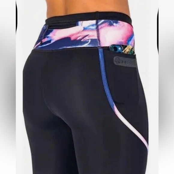 Under Armour Run Anywhere Ankle Tights Black Reflective Exercise Legging Size L - Picture 7 of 13